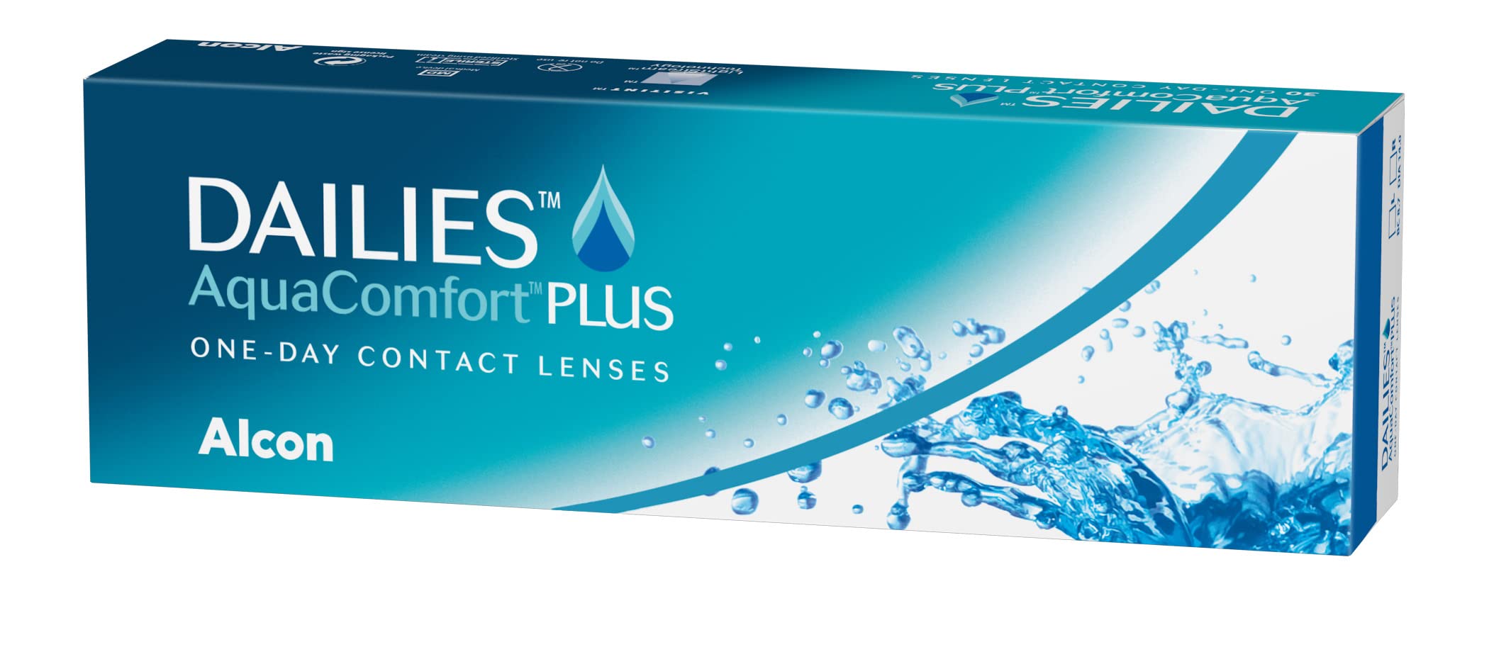 Dailies AquaComfort Plus lenti a contato giornaliere, 30 lenti, BC 8.7 mm, DIA 14.0 mm, -4.00 Diopt -4 Diottria 8.7 Millimetri 14 Millimetri 30