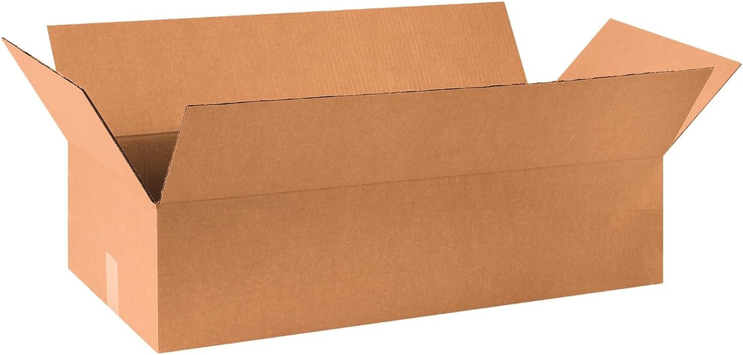 BOX USA B362110 Flat Wardrobe Boxes, 36L x 21W x 10H, Kraft (Pack of 10)
