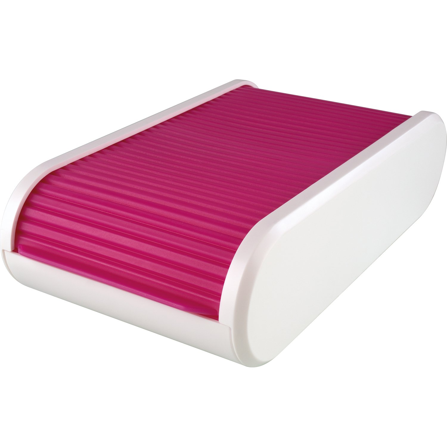 Helit H6218026 Business Card Box for 300 Cards, Translucent Red