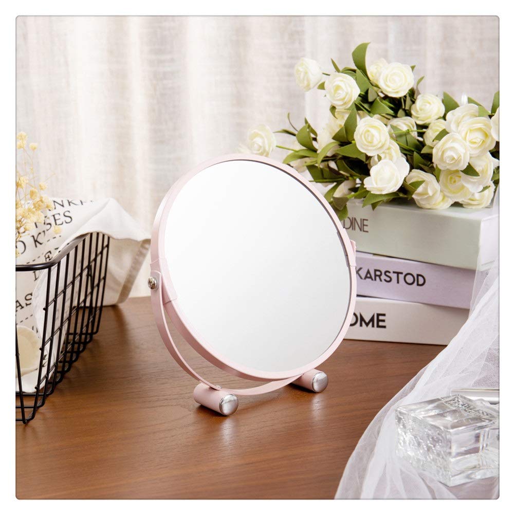 FLYIODFCXV Cosmetic mirror, Double-Sided 1X/3X Magnifying Makeup Mirror 6.7" Vanity Bathroom 360 Tabletop Swivel Cosmetic