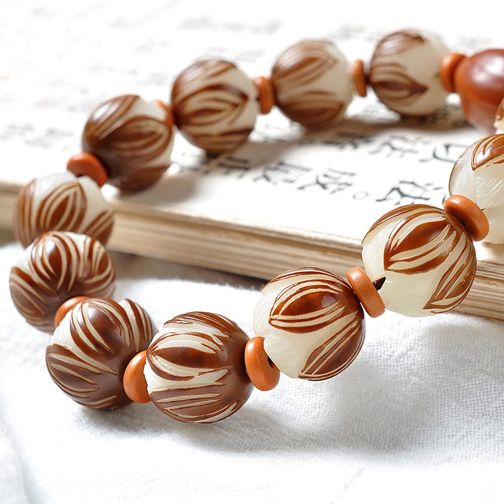 Bracciale con radice Naturale di Bodhi for Donna e Uomo