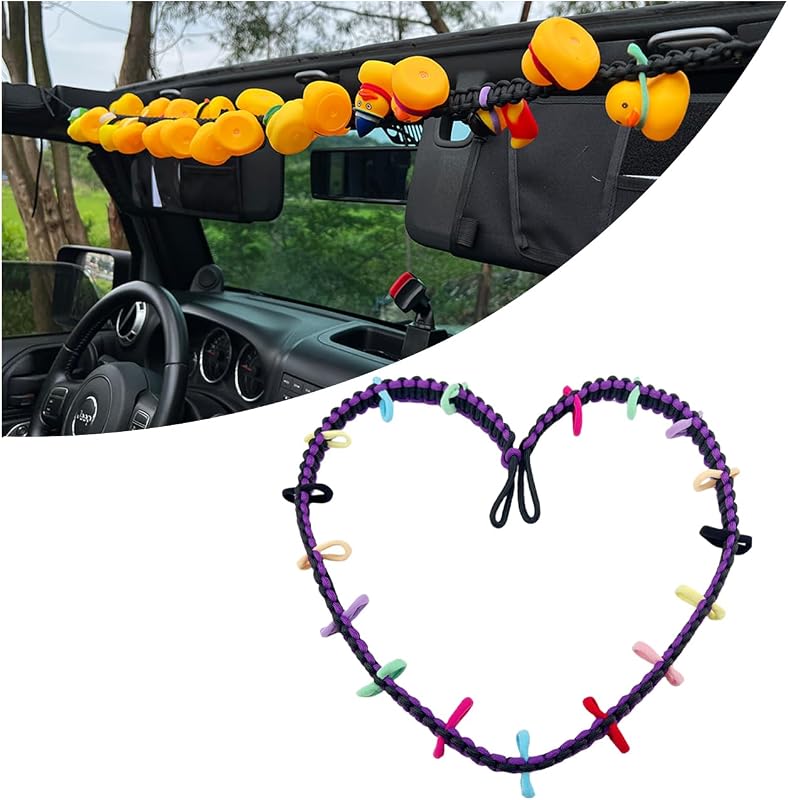 Suporte de Patos em Paracord para Jeep Wrangler TJ, JK e JL Roxo WLORYB YD-001-PN