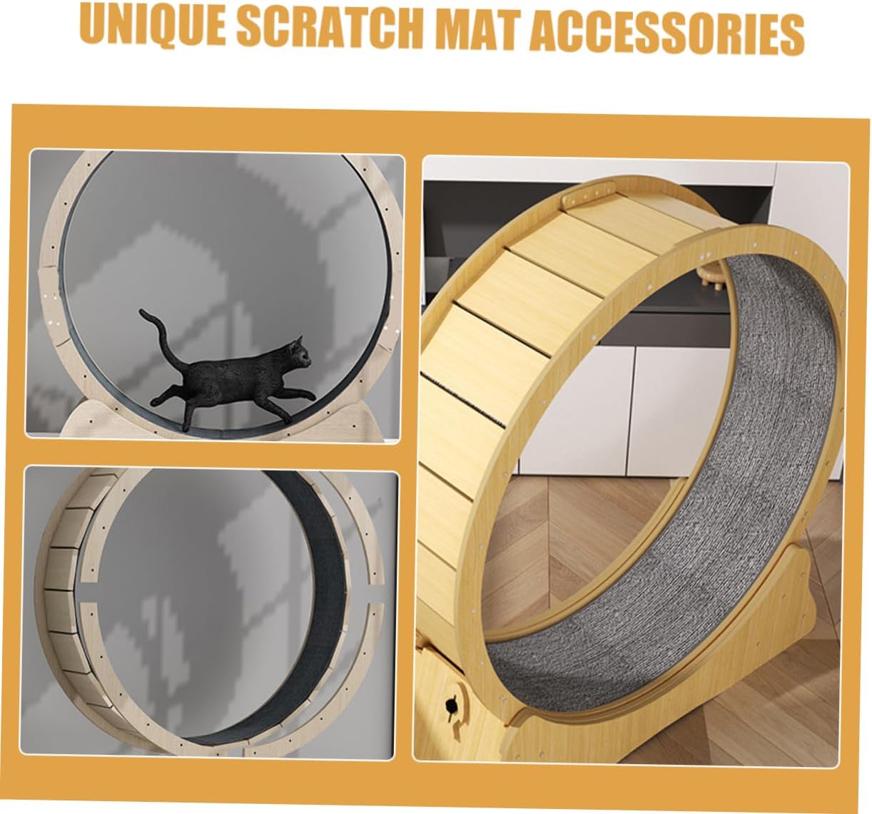 Cat Treadmill Scratching Mat Exercise Wheel Replacement Pad Cat Play Mat