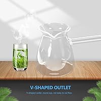 Vista 9 de Hemoton Cafetera turca de vidrio de borosilicato de 14.25 onzas, cafetera para estufa con asa, calentador de leche, chocolate caliente o mantequilla