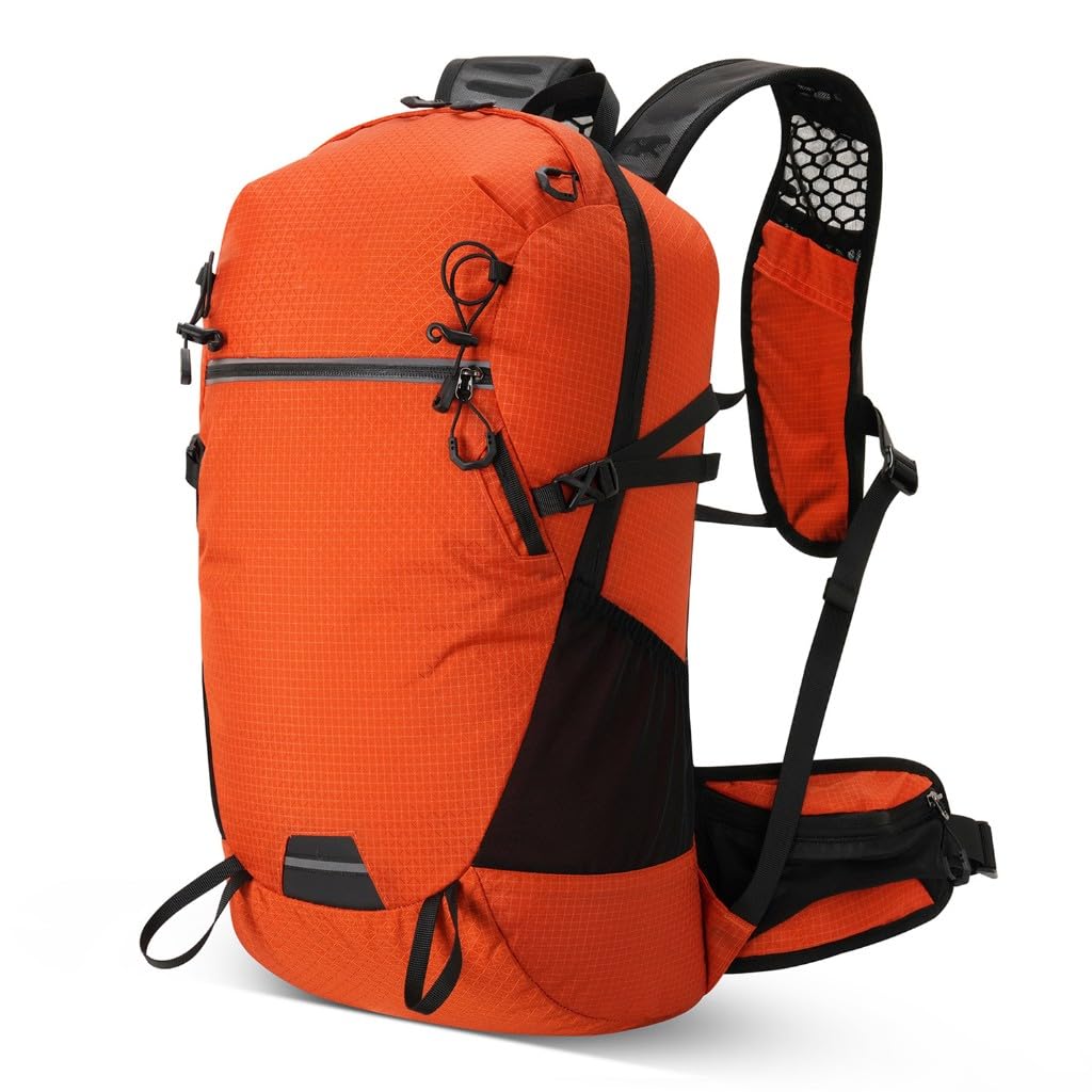 Générique Sac De Randonnée 25L Étanche Avec Sifflet Pour Montagne, orange