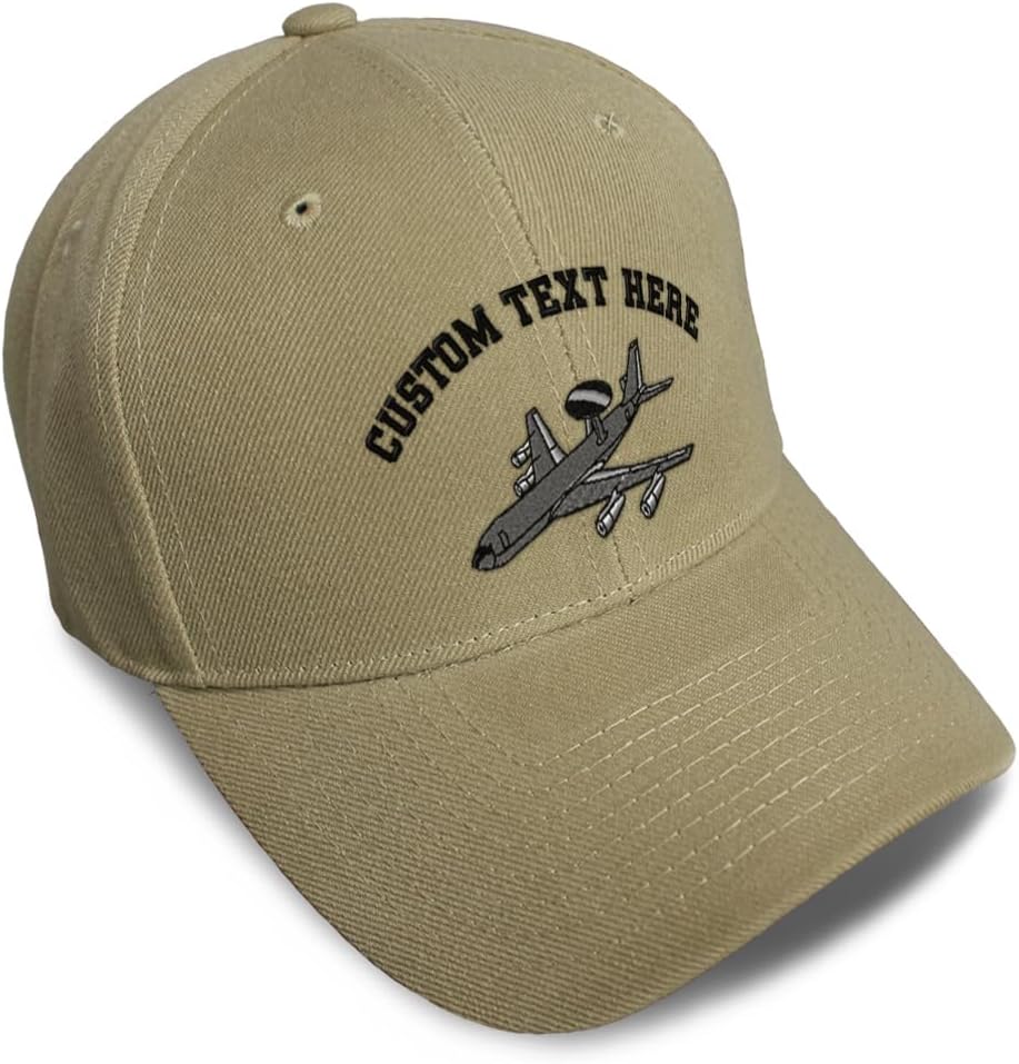 Custom Baseball Caps for Men & Women Embroidered AWACS E-3 Sentry Embroidery Ladies & Men Baseball Hats
