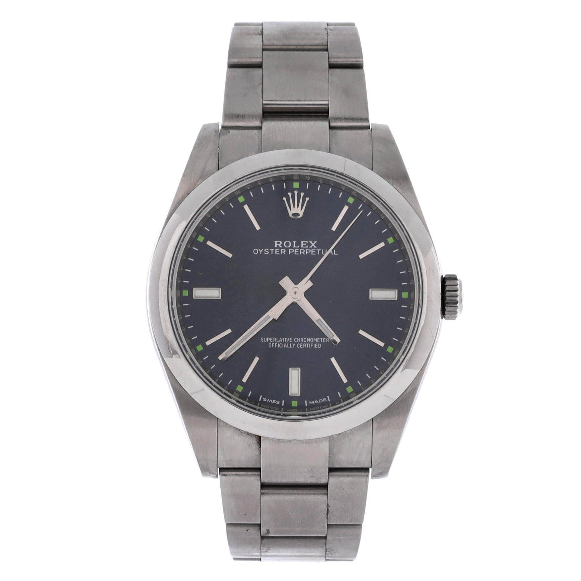 Rolex Pre-Loved Oyster Perpetual Automatic Watch Stainless Steel 39