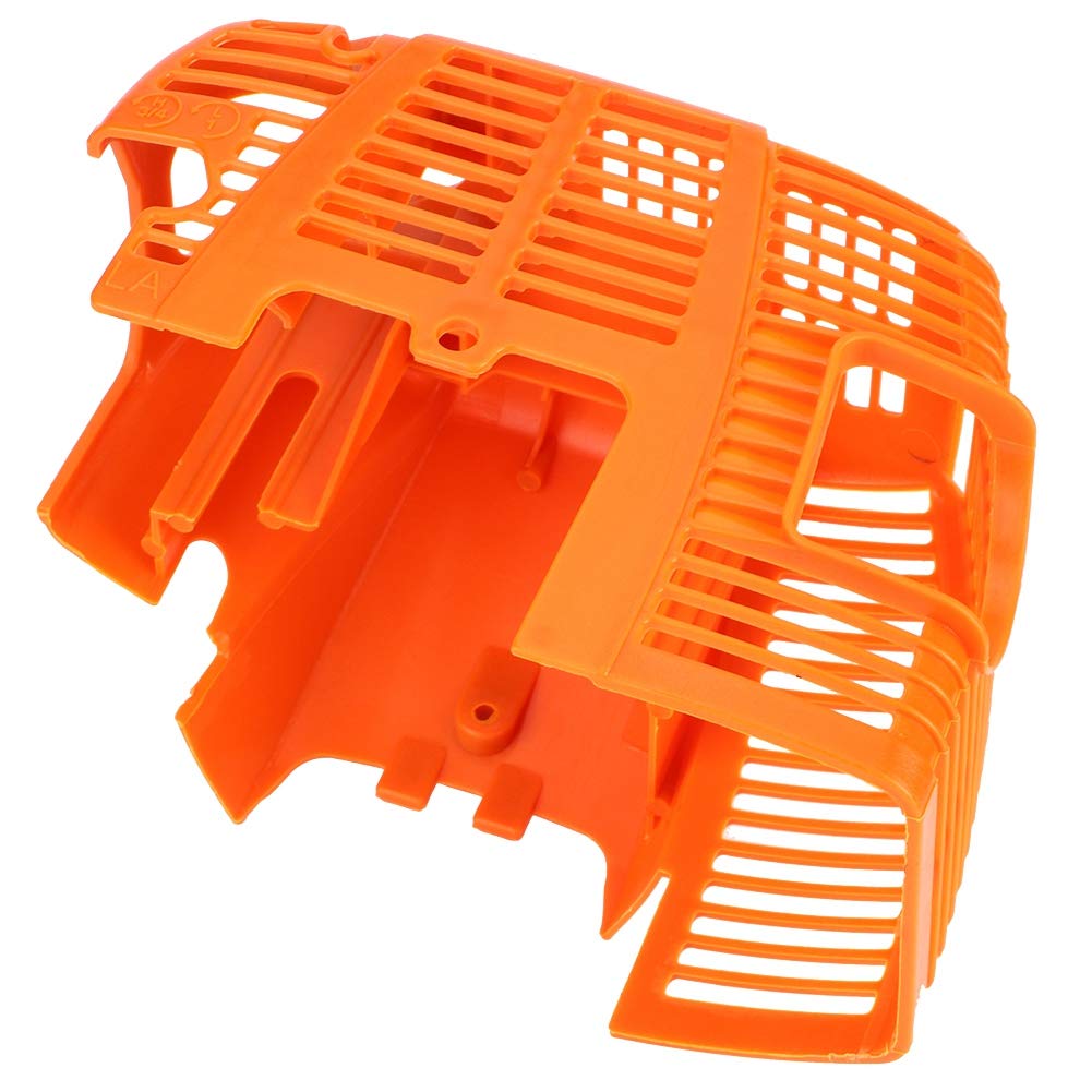Fdit Langlebiger Fester Deckel Motorabdeckung ersetzt Original Standard Einfache Installation Passend für FS75 FS80 FS85 Trimmer Bürstenschneiderteile Orange