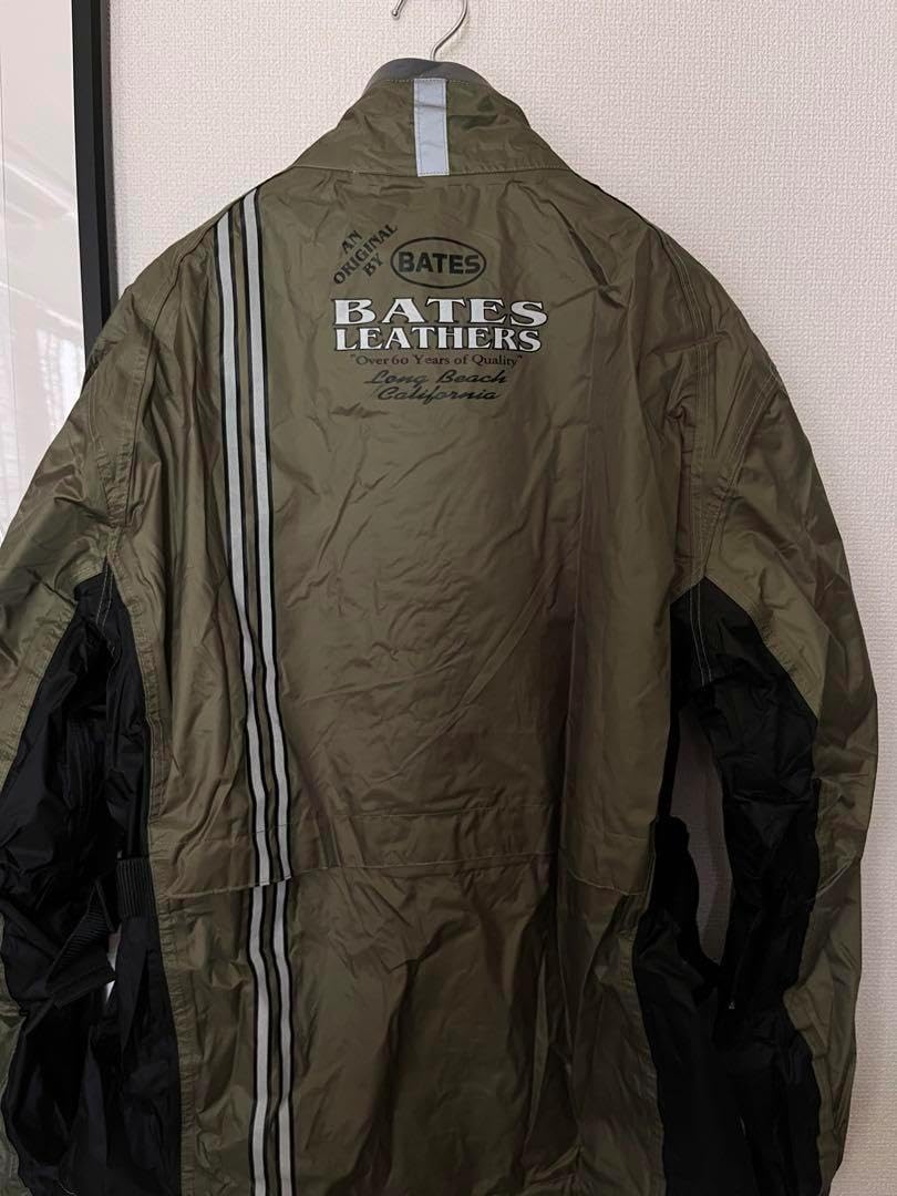 BATESレインウェア上下袋付 Lサイズ ベイツ ツーリング用レインスーツ