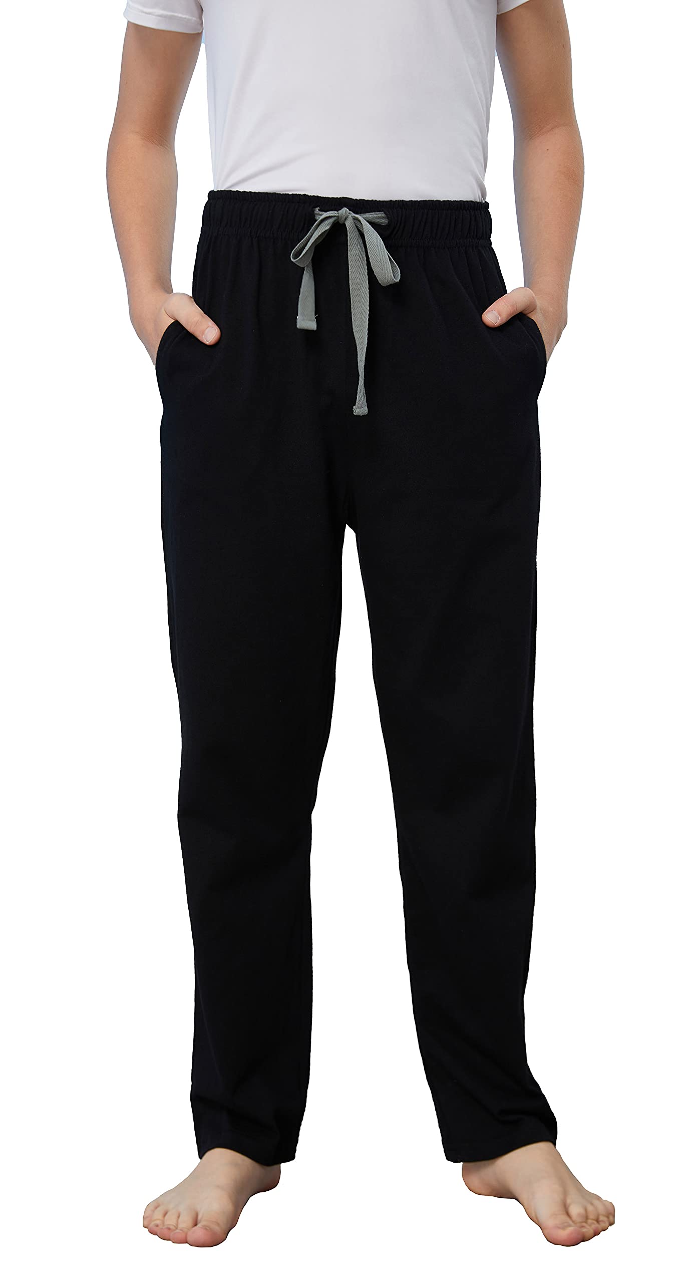 HiddenValor Boys Knit Cotton Pajama Lounge Pants with Pockets