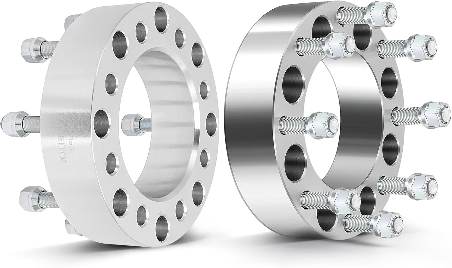 ECCPP 2PCS 8 lug Wheel Adapters Conversion 2inch change bolt pattern from 8x6.5 to 8x180 for Chevrolet Express 2500 3500 Silverado 2500 HD 3500HD for Sierra 2500 HD-Only Work with 8x180 Wheels