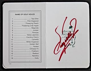 Fuzzy Zoeller Golf Pro Autographed PGA Augusta Masters Signed Scorecard JSA