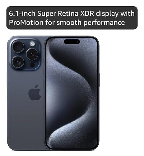 Amazon.com: Apple iPhone 15 Pro, 512GB, Blue Titanium - Unlocked