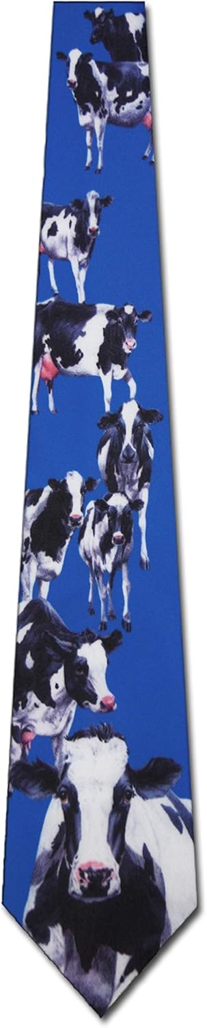 Three Rooker Herd of Cows tie Mens Necktie