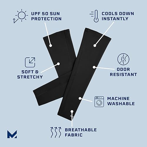 Miniatura 2 de MISSION Cooling Sun Sleeves - Lightweight, Stretch Fabric - Cools Up to 2 Hours - UPF 50 Sun Protection - Machine Washable