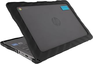 Gumdrop DropTech Laptop Case For HP Chromebook 11 G7 EE (Clamshell) Designed for Kids, K-12 Students, Teachers, and Classrooms – Drop Tested, Rugged, Shockproof Bumpers for Reliable Protection – Black
