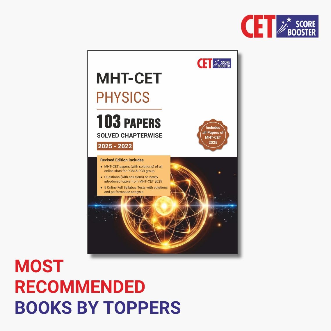 MHT-CET Score Booster for Physics - 103 Papers Solved Chapterwise