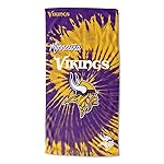 Northwest NFL Minnesota Vikings Unisex-Adult Beach Towel, 30 x 60, Psychedelic