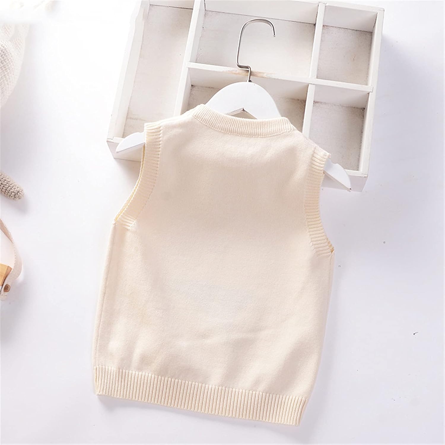 Baby Girls Sweater Vest Flower Baby Autumn Children Knit Vest Pullover Kids Sweater Top Toddler Clothes O-Neck
