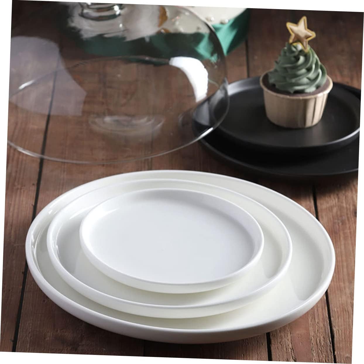 Multi-function Cake Plate Fruit Tasting Plate Dessert Display Wedding and Party Easy to Clean