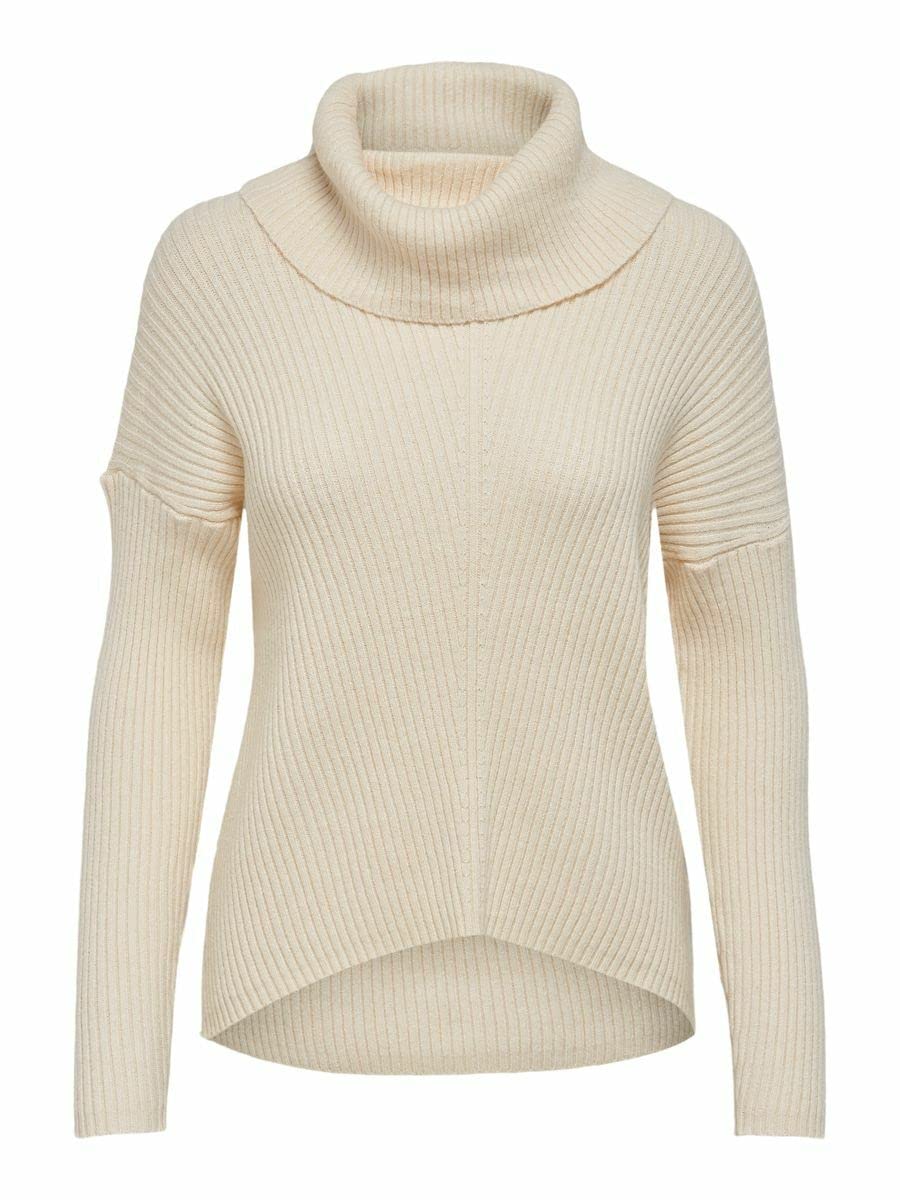 ONLY Katia Cowlneck Pullover – Langarm, Aus Viskose, Nylon & Polyamid