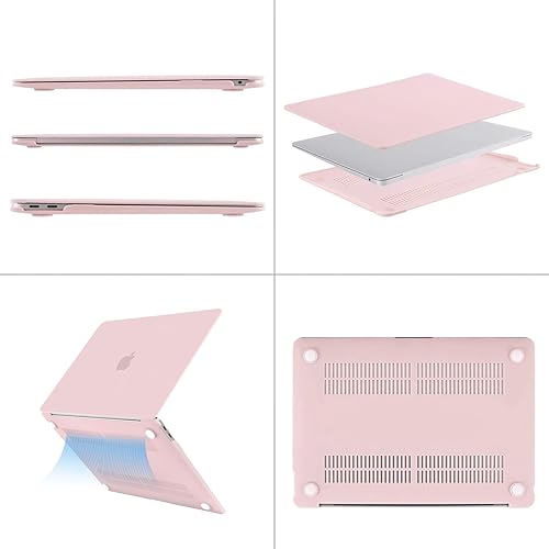 Vista 38 de MOSISO - Funda rígida y de plástico compatible con MacBook Air de 13 pulgadas versión 2022, 2021-2018, A2337 M1 A2179 A1932; con cubierta
