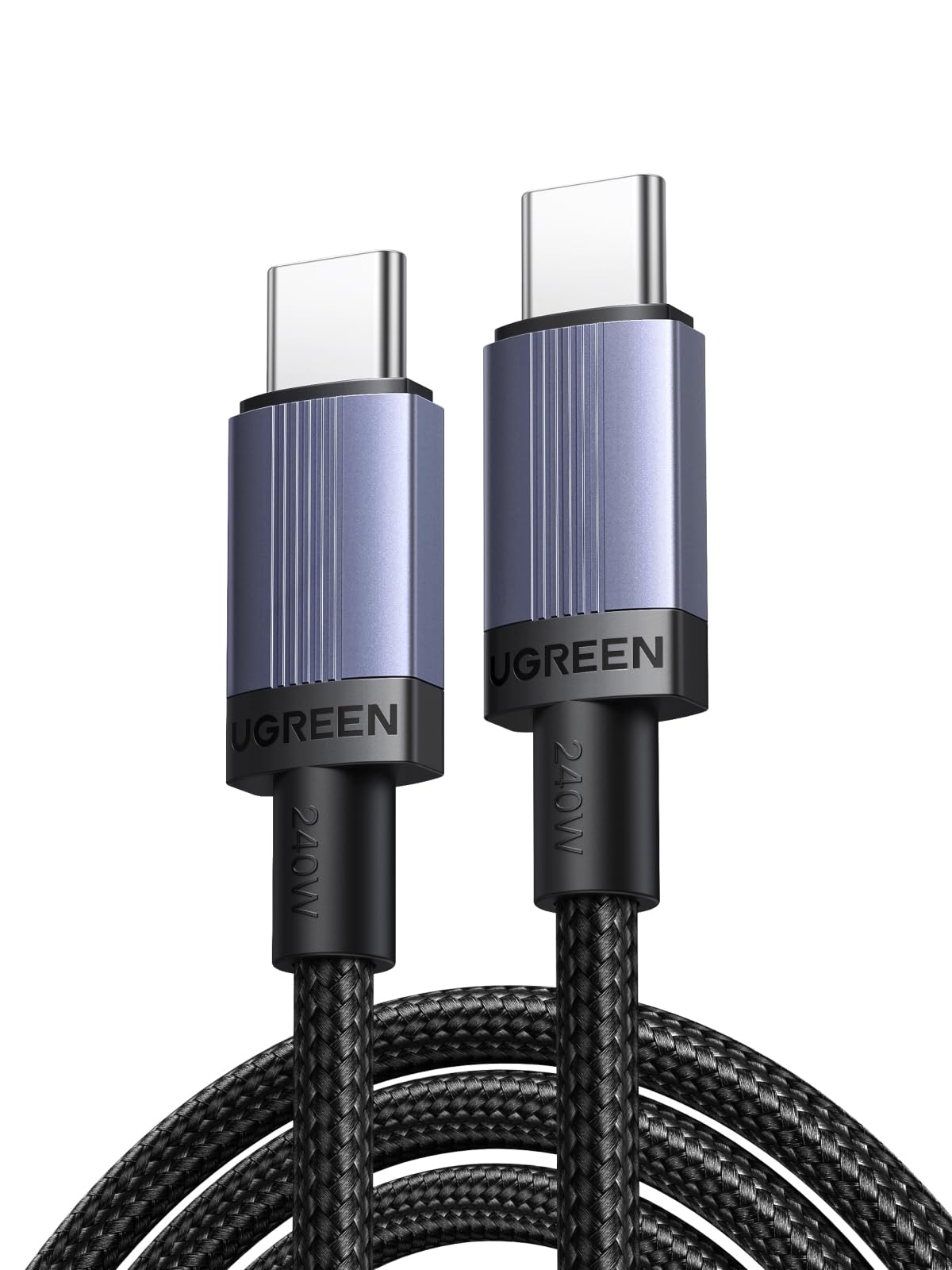 UGREEN USB C Kabel 240W Ladekabel USB-C PD 3.1 Schnellladekabel PPS USB C auf USB C Kabel für iPhone 17/Air/16/15 Serie, MacBook Pro/Air, iPad Pro, Galaxy S25, Pixel, XPS, Steam Deck usw（2M 1 Stück