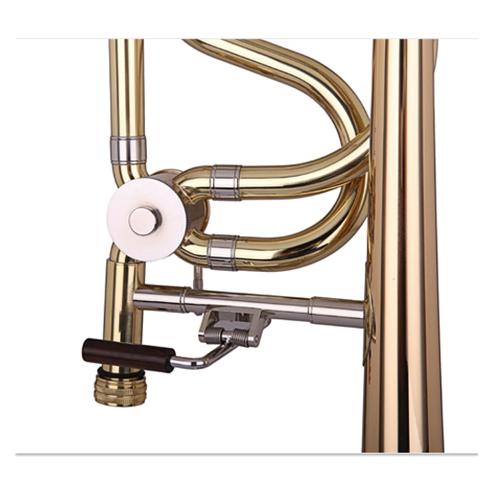 Puzon Profesjonalny puzon B flat biały miedziany instrument