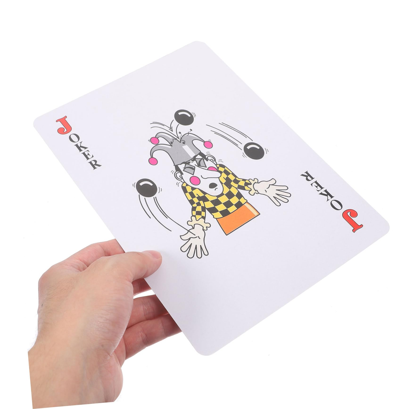 Toyvian Carte da Gioco Giganti Bianco in Carta Patinata per Adulti | Grandi Caratteri, Fine Lavorazione, Sicure e Affidabili, per Poker e Viaggio