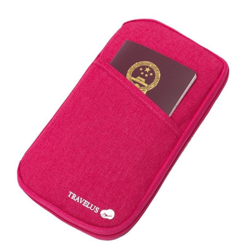 quira Travel Wallet Passport Holder,RFID Document Organizer with Hand Strap (Multicolour)-picture-2
