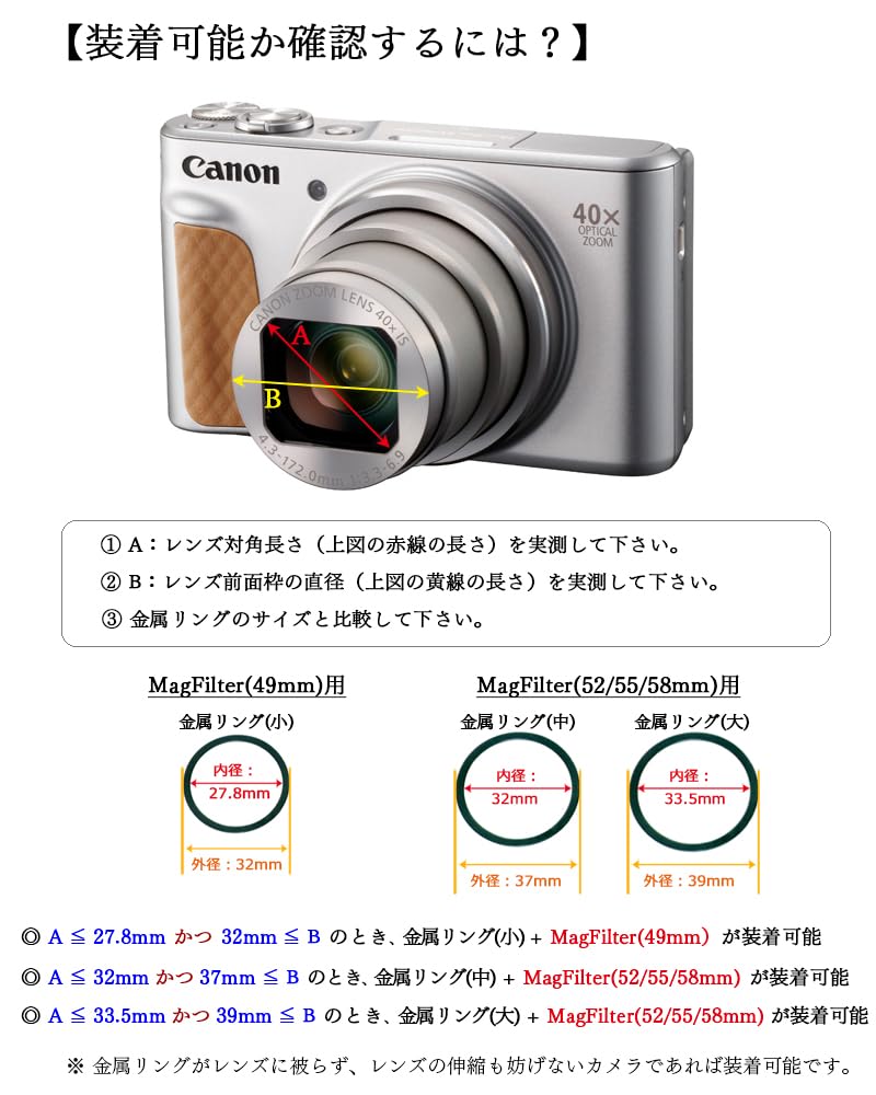 Amazon | 【コンパクト デジカメ用】 フィルターアダプター 58mm径 