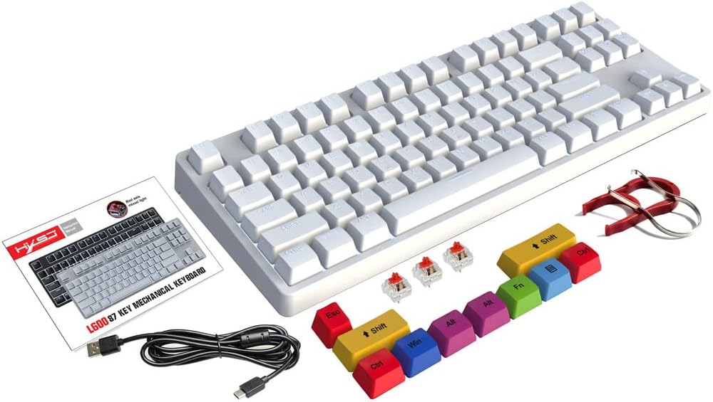 Upgraded 87 Keys Mechanical Keyboard Gaming Keyboard Gift for Game Lovers Computer Accessories Mechanical Keyboard Switch