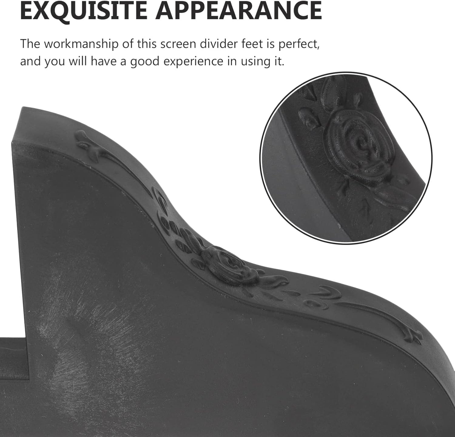 Operitacx 2pcs Removable Divider Stand Base Wheels for Folding Room Partitions Easy to Install Screen Feet Practical Support for Home Office Use