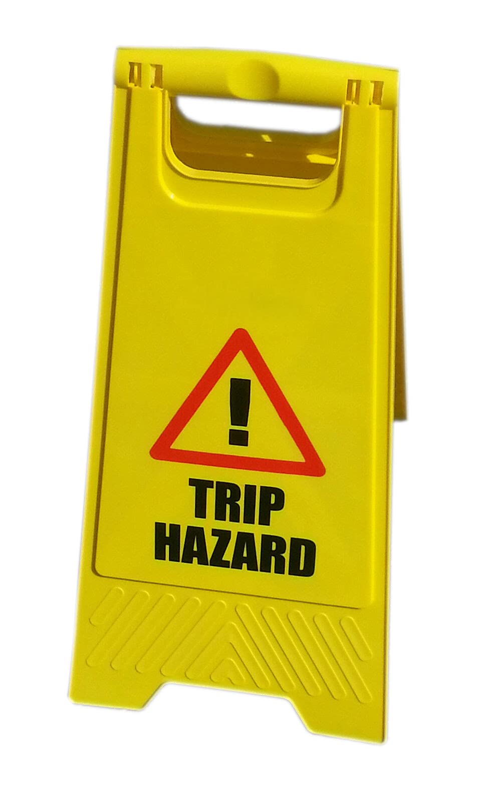 Bayersan Safety Sign A Frame Caution Trip Hazard Yellow Double Sided Warning Floor Sign For Commercial |Business Use (Pack Of 10)