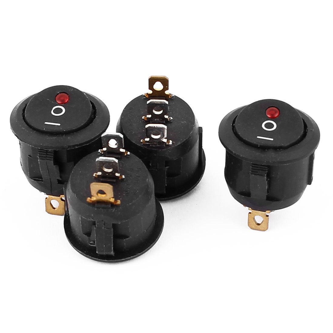 Lot D'interrupteurs à Bascule ON/OFF 250V/6A Avec éclairage LED - Pour Montage DIY Ou Réparation