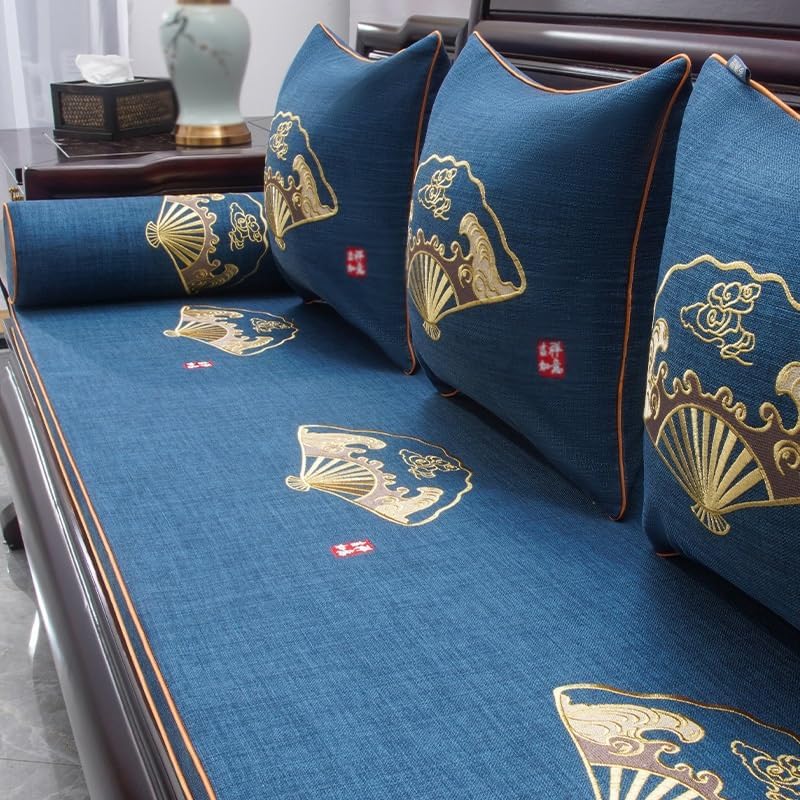 Sofa Furniture Cushion Chinese Sofa Cushion Cover Four Seasons General Purpose is Not Easy to Slip(60 * 160 * 5cm)