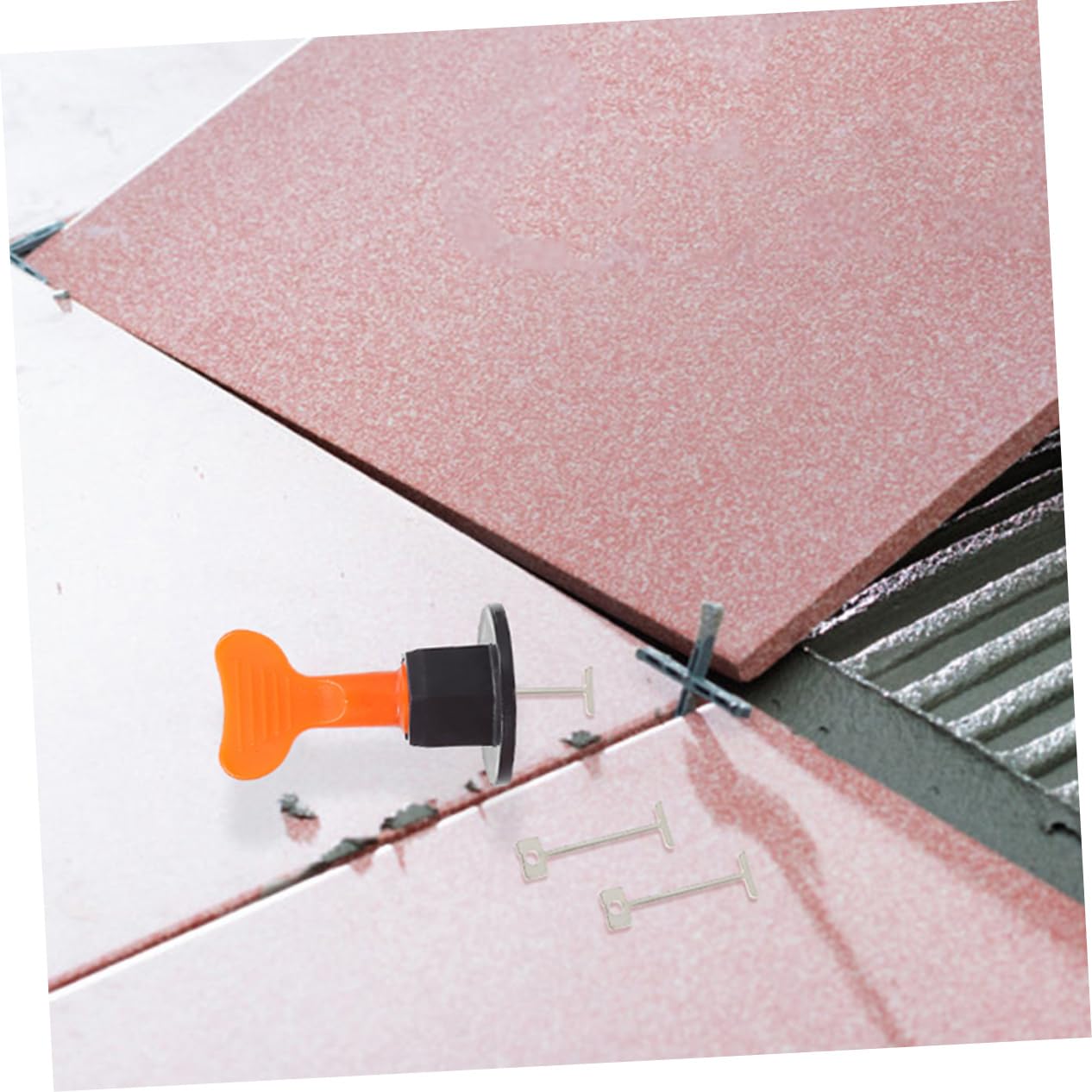 Tofficu 4 Set Spessori Per Piastrelle Acciaio Pin Livellamento Per Ceramici Riutilizzabili E Pratici Per Progetti Ristrutturazione 200 Pezzi*4