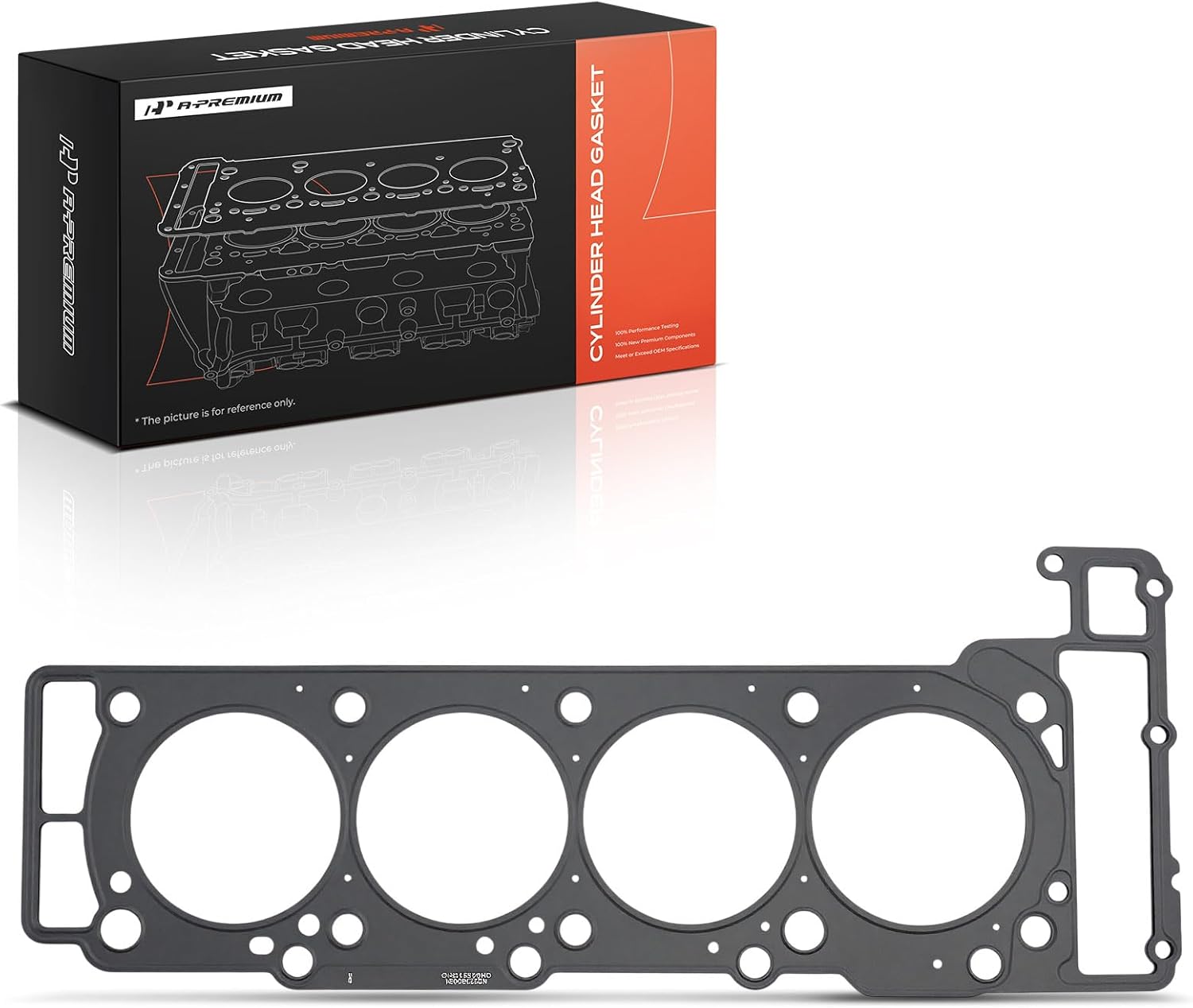 A-Premium V8 Right Engine Cylinder Head Gasket Compatible with Mercedes-Benz C55 AMG, E55 S55 CLS55 G55 SL55 SLK55 CL55 CLK55 ML55 AMG, E500, ML500, S500, CLS500, G500, SL500, R500, CL500, CLK500