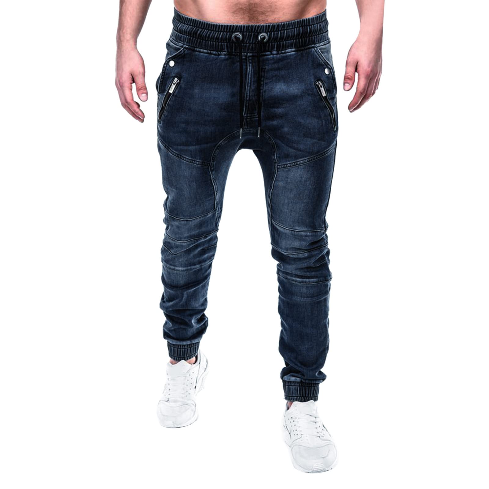 Jeans Uomo Slim Fit Strappati, Pantaloni Jeans Uomo Stretch Denim Gamba Dritta Jeans Elasticizzato con Spruzzi di Inchiostro Slim Fit Jeans Uomo Taglie Forti Jeans Moto Stile Urban E Streetwear Y2k