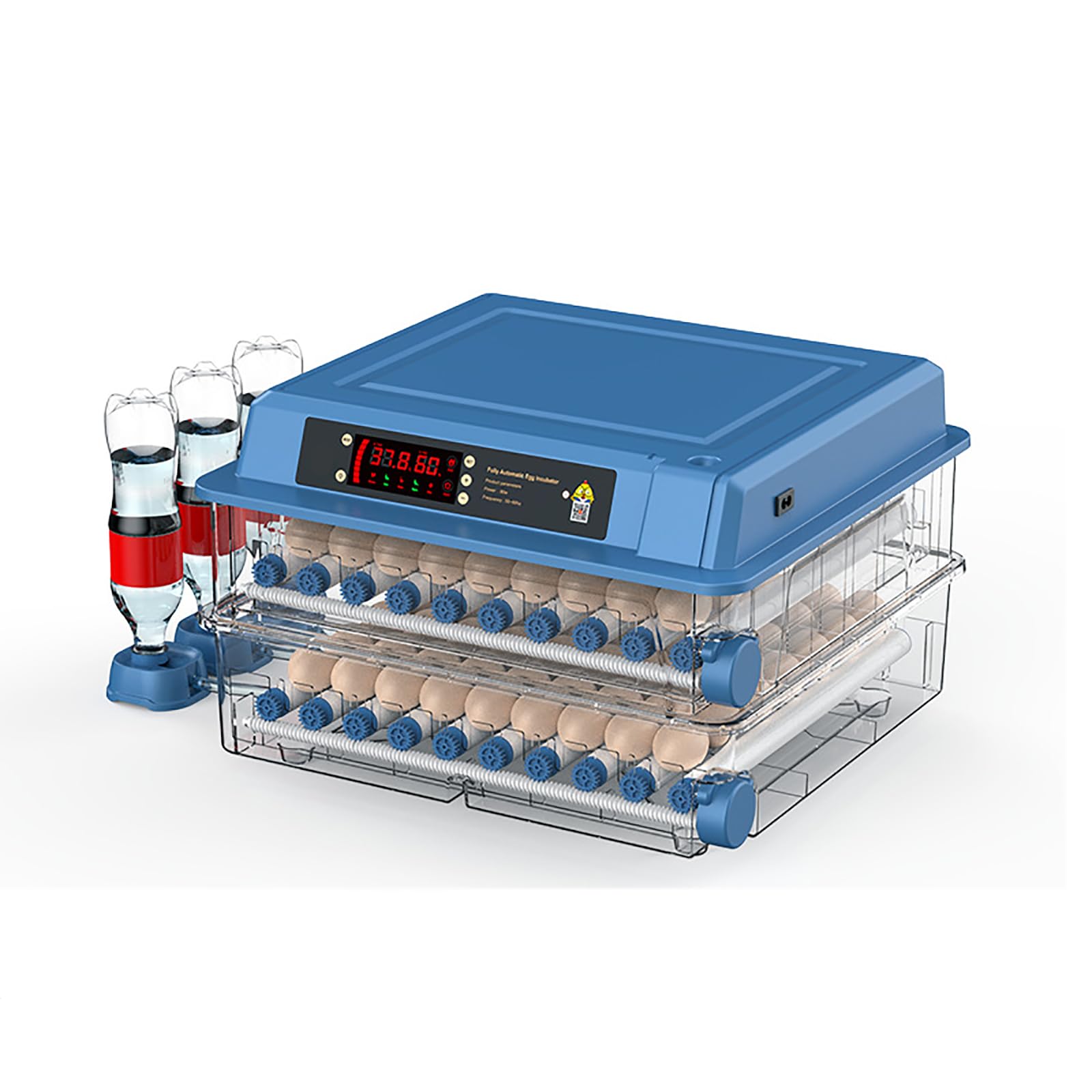 MObyat Incubatrice a Temperatura Controllata, Incubatrice per Pulcini Completamente Automatica, in Grado di Incubare da 6 a 392 Uova, con Irrigazione Automatica delle Uova, Controllo della