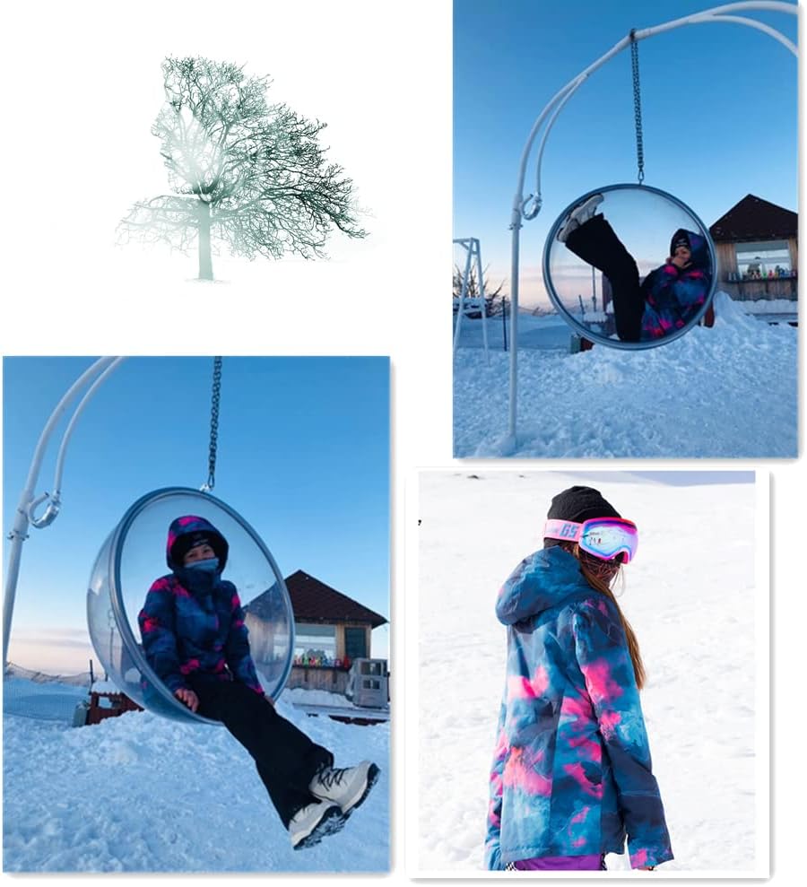 HOTIAN] スノーボードウェア 上下セット レディース スキーウェア 撥水