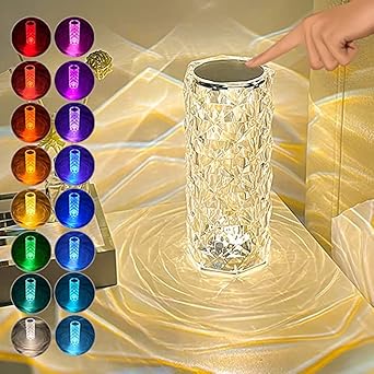 Gesto Table Lamp for Home Decor - 16 Color Changing RGB Lights for Room with Remote Control, Touch Control Night lamp for Bedroom | Birthday Gift for Girls, Wedding Gift for Couples, Anniversary Gift