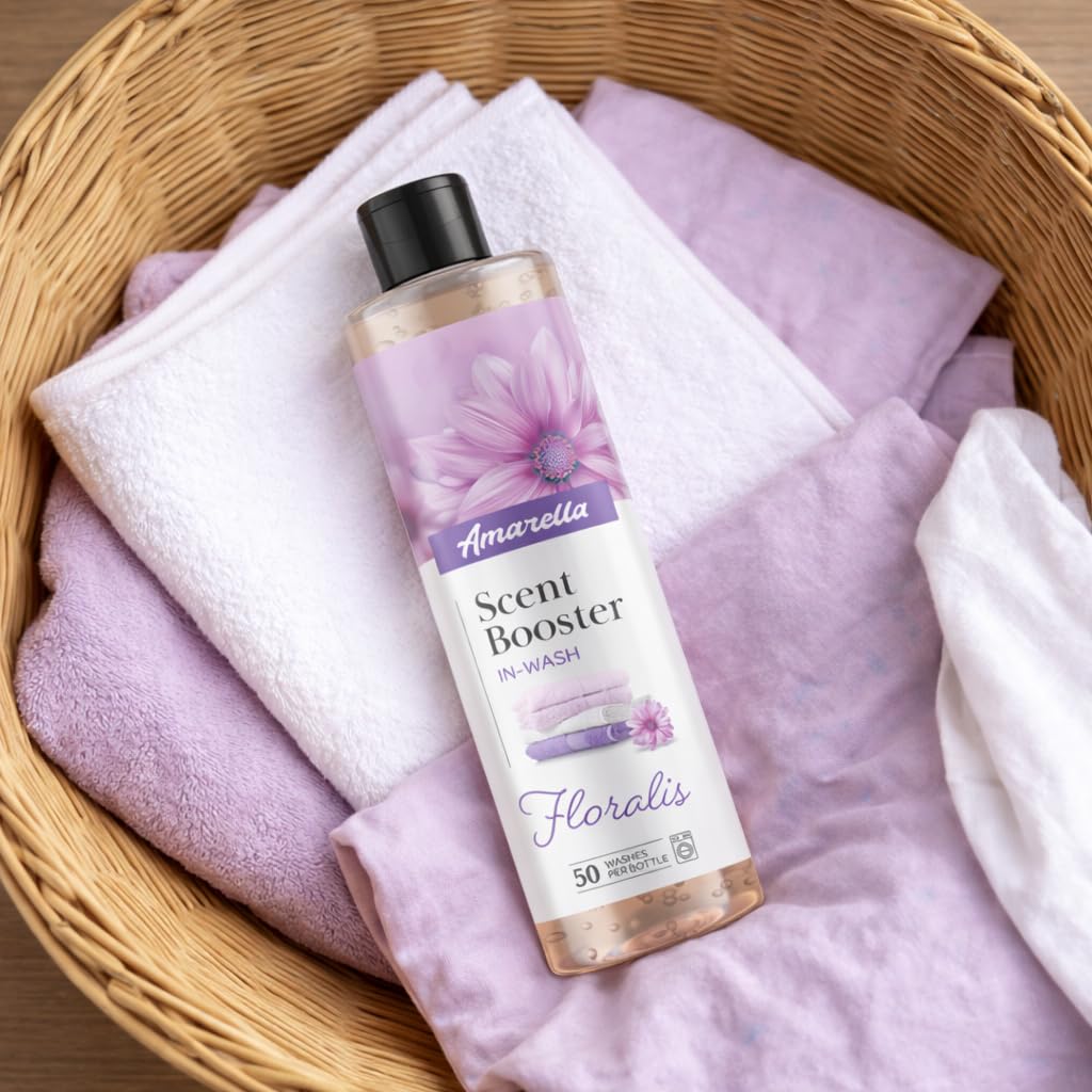 AMARELLA Wäscheparfum Set 3×250 ml – Duft Mix Classic + Floralis + Colavera - Konzentriertes Wäscheduft-Konzentrat für Textilien, 0,75 L (ca. 150 Wäschen)