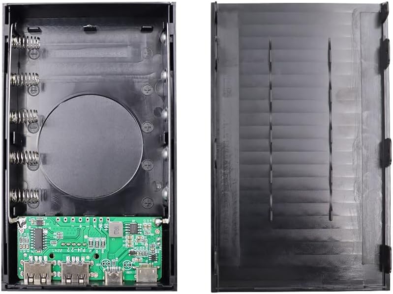 KBT Removable Battery Charger for 3.7V Rechargeable 18650 Batteries (Battery Not Included), 2A Fast Chargers with 5 Slot, for DIY Charger Case