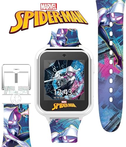 image for Accutime Spiderman Ghost Spider Educational Learning Touchscreen Kids 