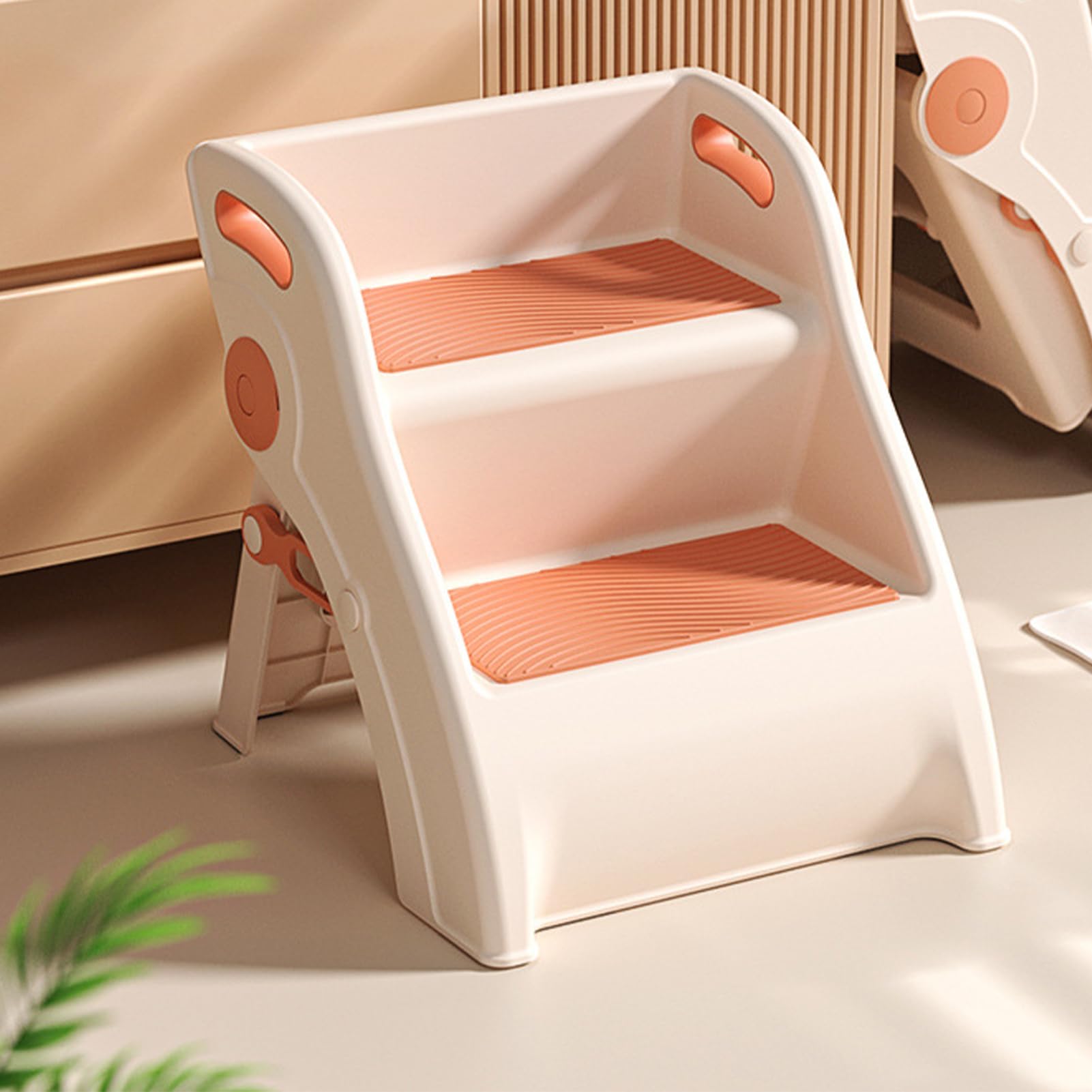 Kinderschritthocker, Kinder Badezimmer Stufe Stuhl Faltbar 2 Stufenhocker | Anti-Rutsch-Leiter, leichtes Werkzeug für Toilettenköpfchen-Training