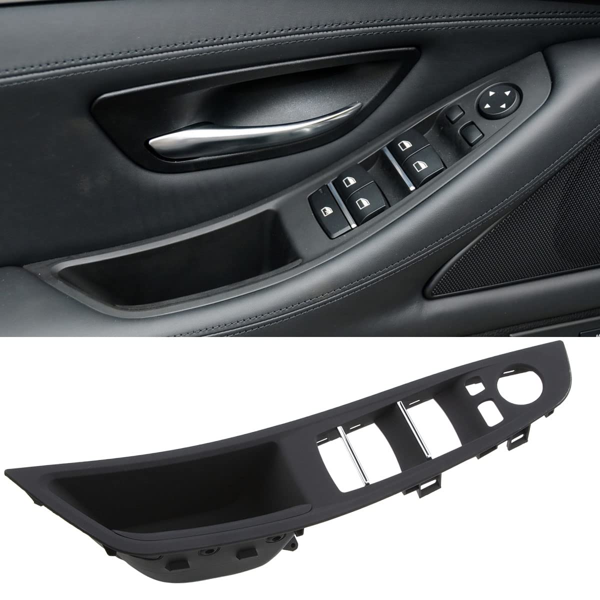 Maniglia interna per portiera anteriore sinistra nera 5 Series F10 F11 520 523 525 528 530 535 (2010-2017) 51417225865