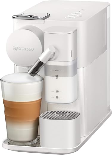 Nespresso Lattissima One Coffee Machine (Porcelain White) | One Touch solution for Cappuccino, Latte, Espresso, and Lungo