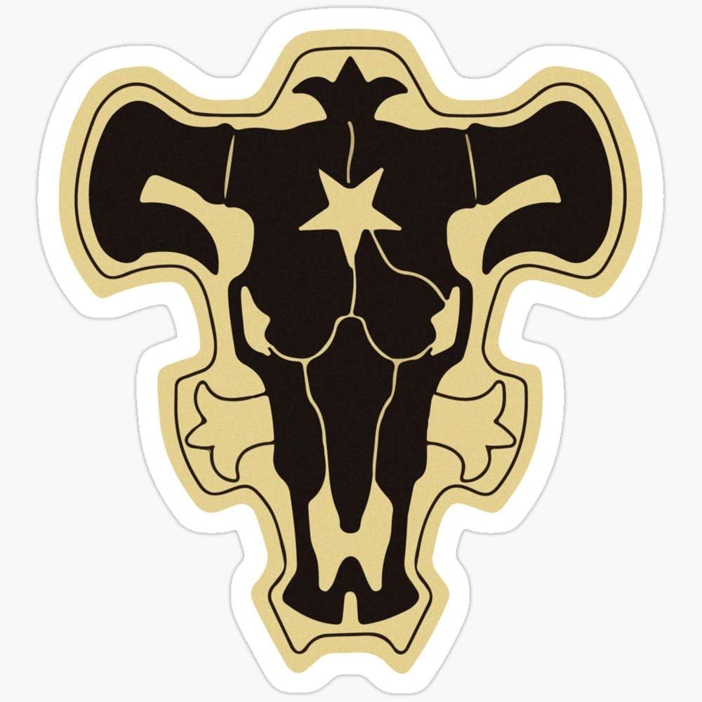 WillettaStore Black Clover Black Bulls Stickers (3 Pcs/Pack)