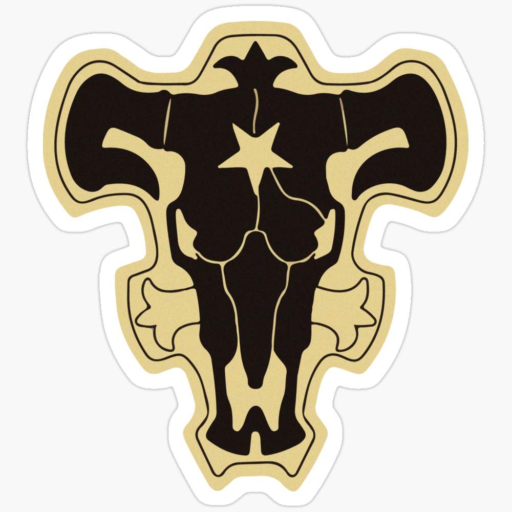 WillettaStore Black Clover Black Bulls Stickers (3 Pcs/Pack)